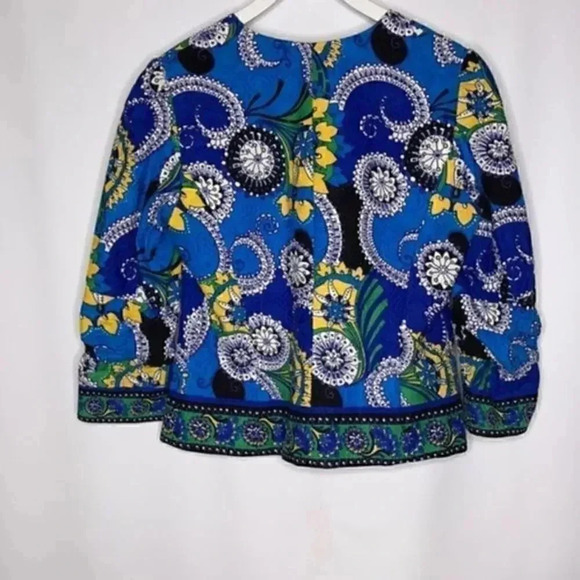 Peck & Peck jacket size 8 in blue tapestry - Picture 2 of 7